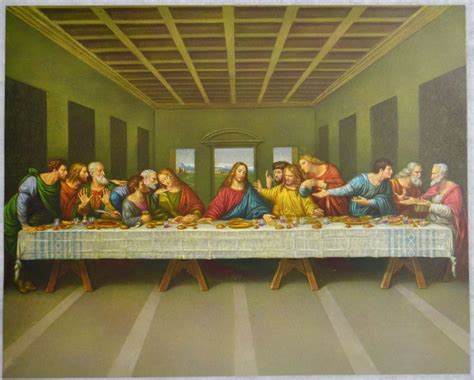The Last Supper Religious Print 10 X 8 200mm X 250mm