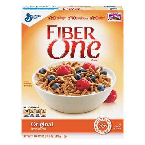 2 Pack Fiber One Cereal Original Bran Whole Grain