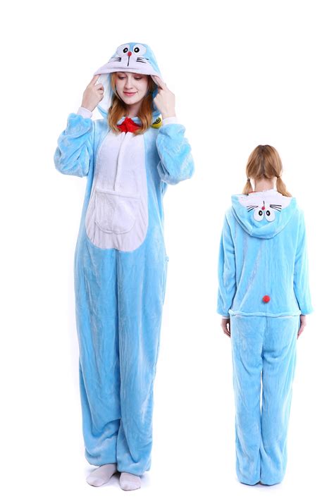 Doraemon Onesie Kigurumi Pajamas For Adults Animal Cosplay Costumes