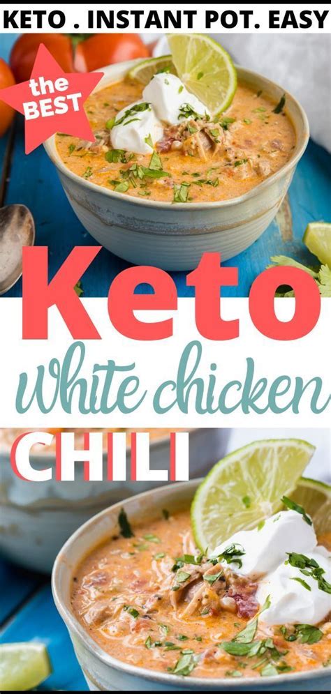 To thin is out, add extra broth. Instant Pot Keto White Chicken Chili | Recipe in 2020 ...