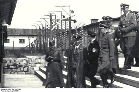 Concentration camps were home to some of the worst most atrocious acts ever done. Photo Heinrich Himmler visiting the Mauthausen ...