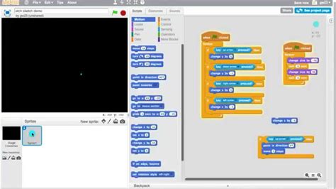Scratch Programming How To Build An Etch A Sketch Drawing Program