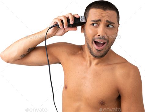 A Shirtless Man Talking On A Cell Phone Stock Photo By Icons8 PhotoDune