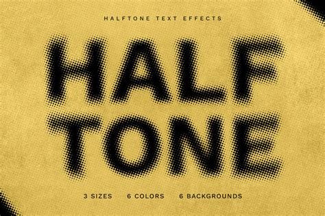 Halftone Text Effect Masterbundles