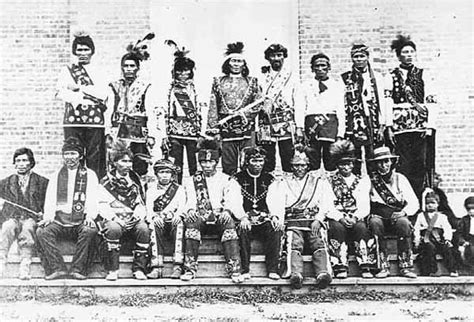 Ojibwa Group 1886 Native American History Indigenous North