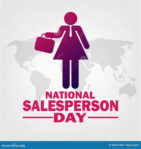 National Salesperson Day Stock Illustration Illustration Of Design