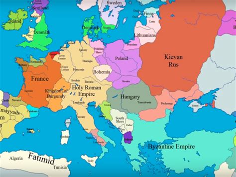 Middle Age Map Of Europe Global Map