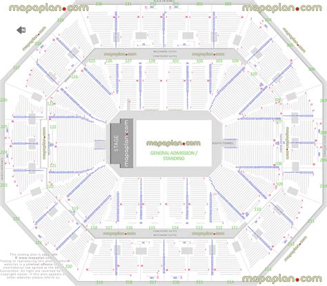 Oakland Oracle Arena seating chart - General Admission (GA) floor