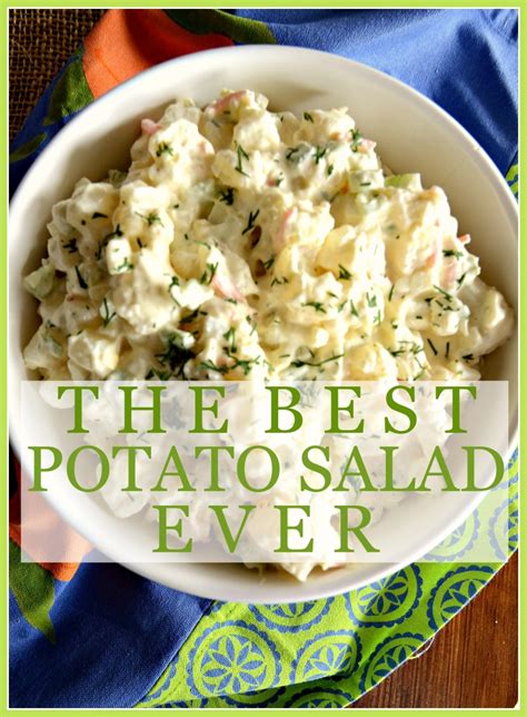It goes great with burgers drizzle the potatoes with the herbed olive oil mixture and gently mix to combine. THE BEST POTATO SALAD EVER... NO KIDDING! - StoneGable