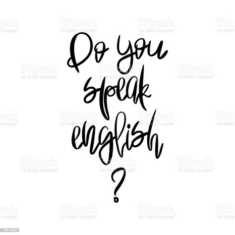Do You Speak English Poster Stock Illustration Download Image Now