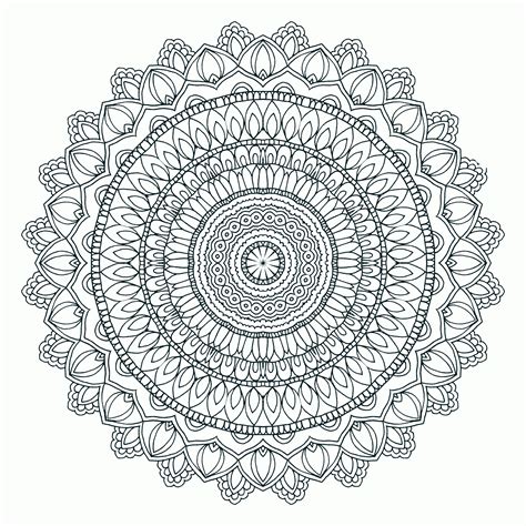 Intricate Mandala Coloring Pages Coloring Home
