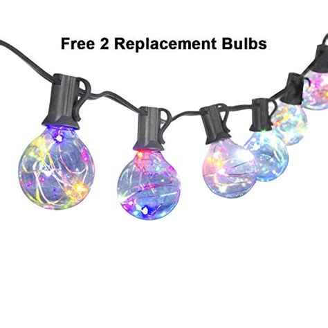 Canagrow Led String Lights 25ft G40 Globe String Lights With 25 Clear