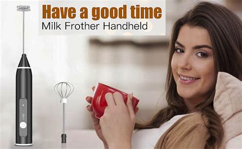 Milk Frother Rechargeable Milk Frother Electric 3 Speeds