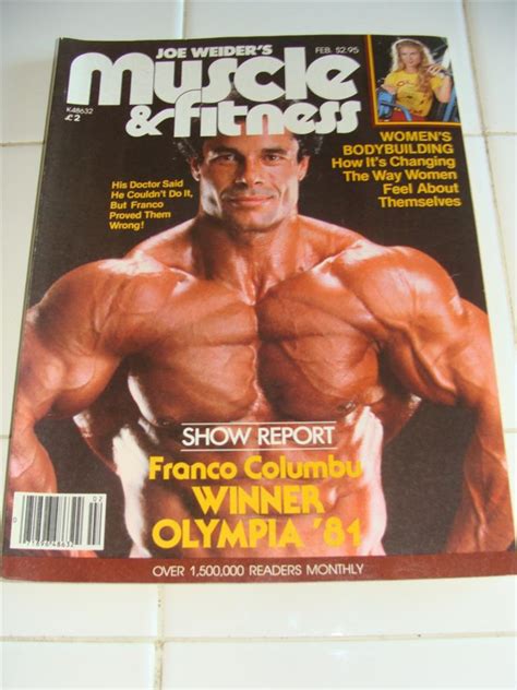 Muscle And Fitness Magazine Columbu Cover February 1982 Ebay