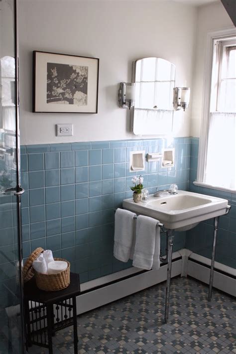 Neutral colours help keep the tone of a room calm and clean which really helps in. Vintage Bathrooms (My Mint & Pink Bathroom) - The Inspired ...