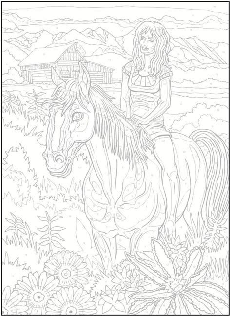 See actions taken by the people who manage and post content. Creative Haven Horses Color by Number Coloring Book ...