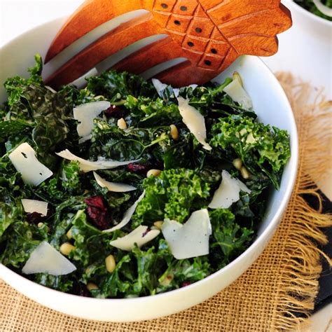 foodista recipes cooking tips and food news massaged kale salad with pine nuts and dried