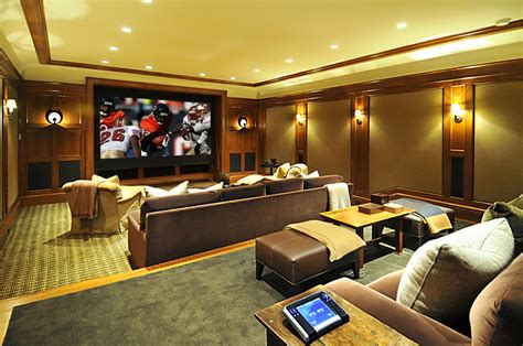 Brentwood Custom Home Theater Contemporary Home Theater Los