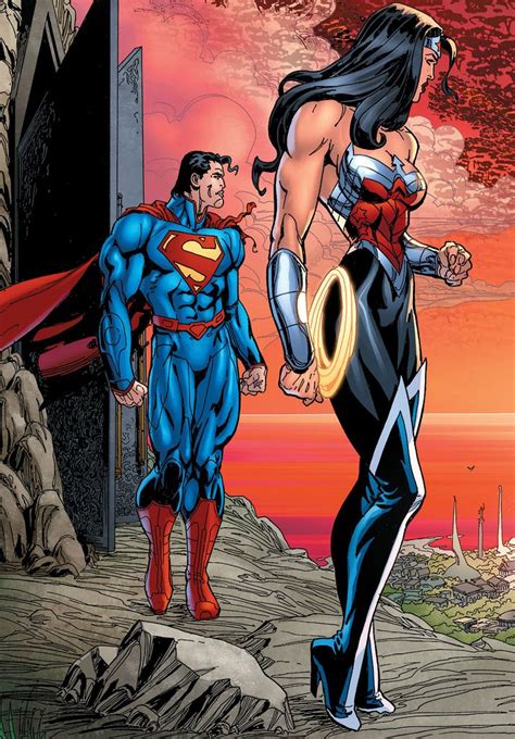 Superman And Wonder Woman By Bart Sears Wonder Woman Comic Superman