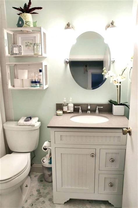 Besides neutral colours you can select green or blue that is beloved by all ages. 40 Most Popular Half Bathroom Decor Ideas 2019 38 # ...