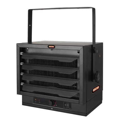 Costway garage heater, 4800w electric commercial heater with adjustable thermostat, overheat and delayed protection, portable handle, freestanding or ceiling mount heaters for garage and workshop. Dyna-Glo 7500-Watt Electric Garage Heater at Lowes.com