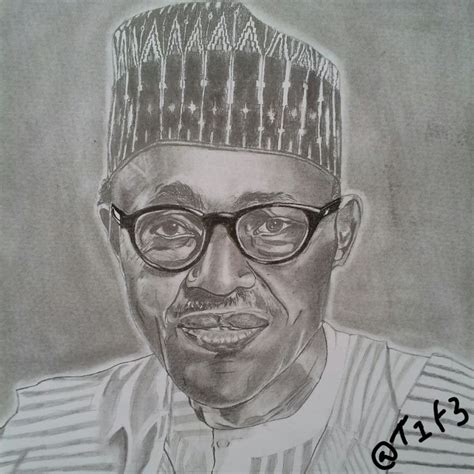 Drawing Of President Muhammadu Buhari New And Better See Pix