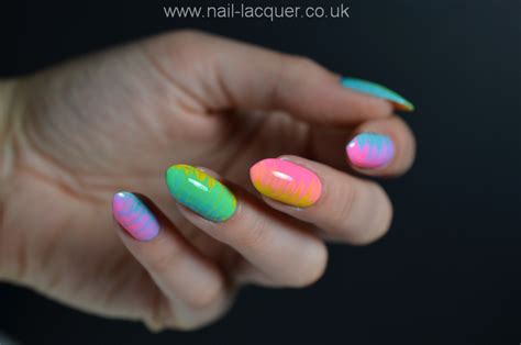 Rainbow Nails Tutorial Nail Lacquer Uk