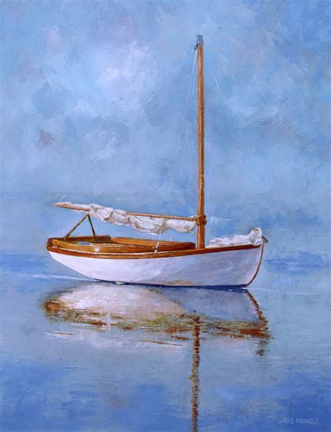 Boat Painting Acrylic Painting Diy Sailboat Art