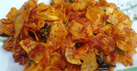 Resep Keripik Kentang Balado