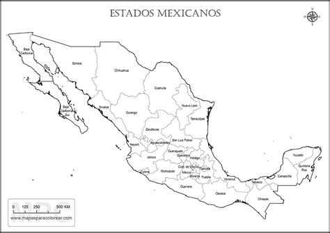 Mapa De Mexico Sin Nombres Imagui