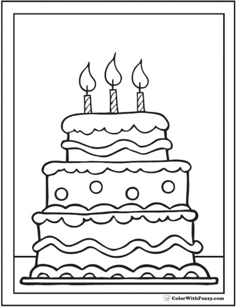Is it baby's 1st birthday? 20+ Free Printable Birthday Cake Coloring Pages ...