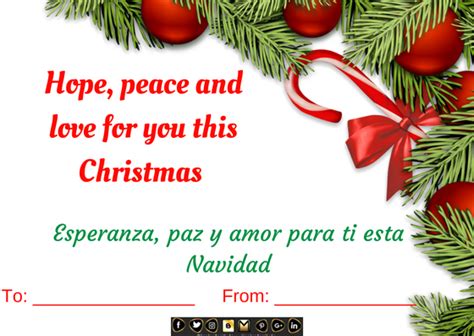 Inglés Faciliito Mi Tarjeta De Navidad Vocabulario Navidad Christmas
