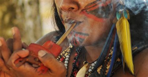 Man From The Xerente Tribe Of Brazil Smoking People Around The World Pinterest Brazil And