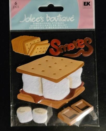 Jolees Smores Campfire Roasting Marshmallows Scrapbooking Stickers