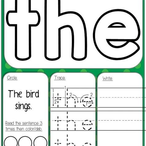 I Am So Excited To Share A Sample Freebie From My Pack Sight Word