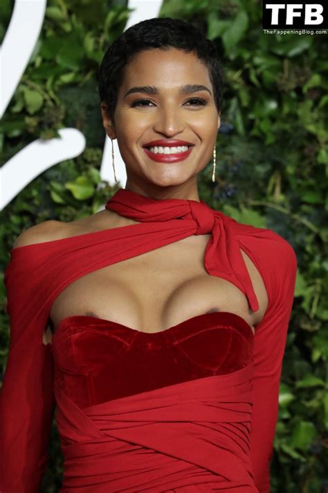 Indya Moore Flashes Her Areolas In A Red Dress At The Fashion Awards 2021 16 Photos