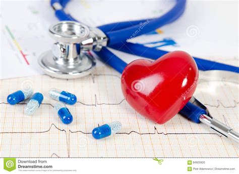 Health Care With Heart And Stethoscope Composition Stock Photo Image