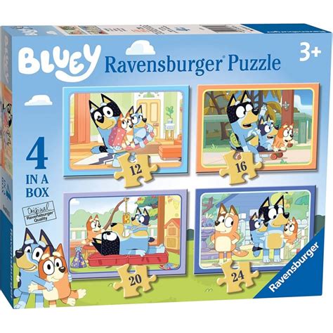 Ravensburger Bluey Four In A Box Jigsaw Puzzles Bright Star Toys