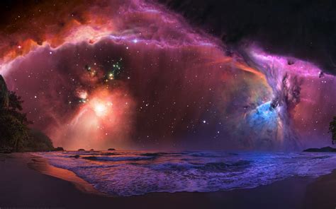 Colorful Beach Nebula Wallpapers 1680x1050 479519