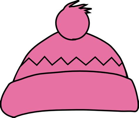 Pink Winter Hat Clip Art at Clker.com - vector clip art online, royalty png image