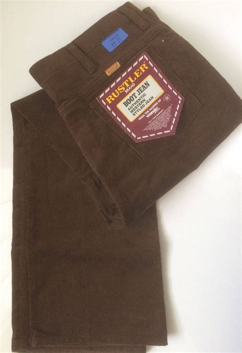 Vintage Rustler Brand Brown Corduroy Pants NEW Original Etsy Corduroy Pants Perfect Pant