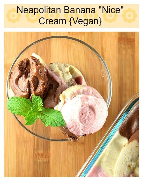 Neapolitan Banana Nice Cream By The Veg Life Vegan Nice Cream