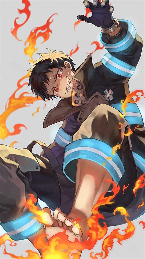 331724 Fire Force Shinra Kusakabe Flames Hd Rare Gallery Hd Wallpapers