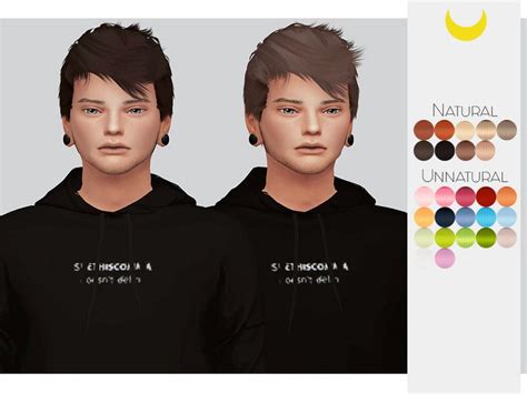 Kalewa As Recolor Of Stealthic Persona Male Hair Sims 4 Hair