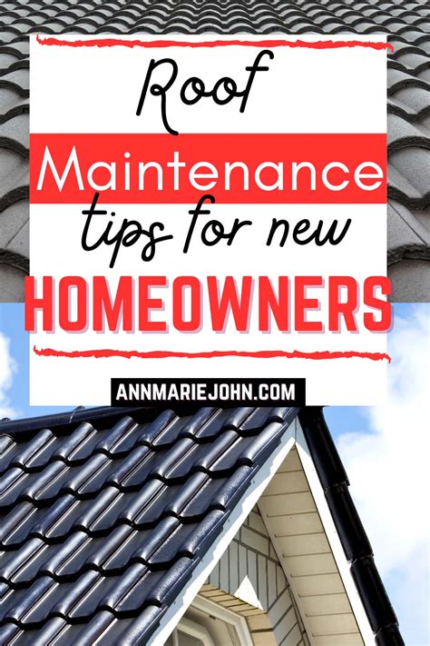 Roof Maintenance Tips For New Homeowners Annmarie John