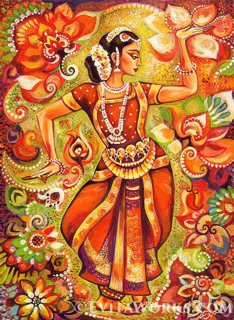 Indian Classic Dancer Artwork Bharatanatyam Hands Henna Etsy Indian