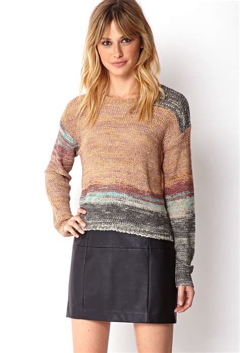 lyst forever 21 contemporary textured knit pullover sweater