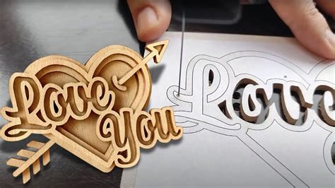 Scroll Saw Pattern For St Valentine Day Love You Youtube
