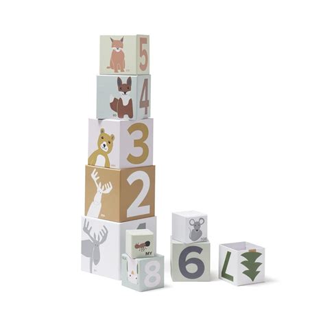 Kids Concept Edvin Stacking Cubes At Bygge Bo Baby And Kids Store