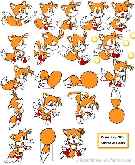Sonic 2 Tails Sprites